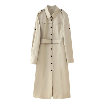 Trench Waistband Dress Coat