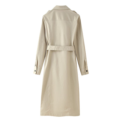 Trench Waistband Dress Coat