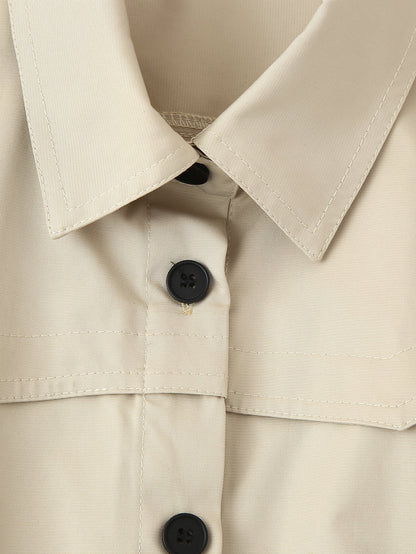 Trench Waistband Dress Coat