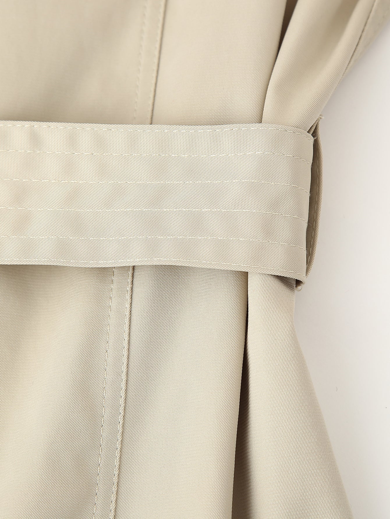 Trench Waistband Dress Coat