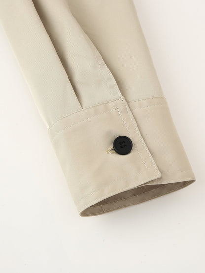 Trench Waistband Dress Coat