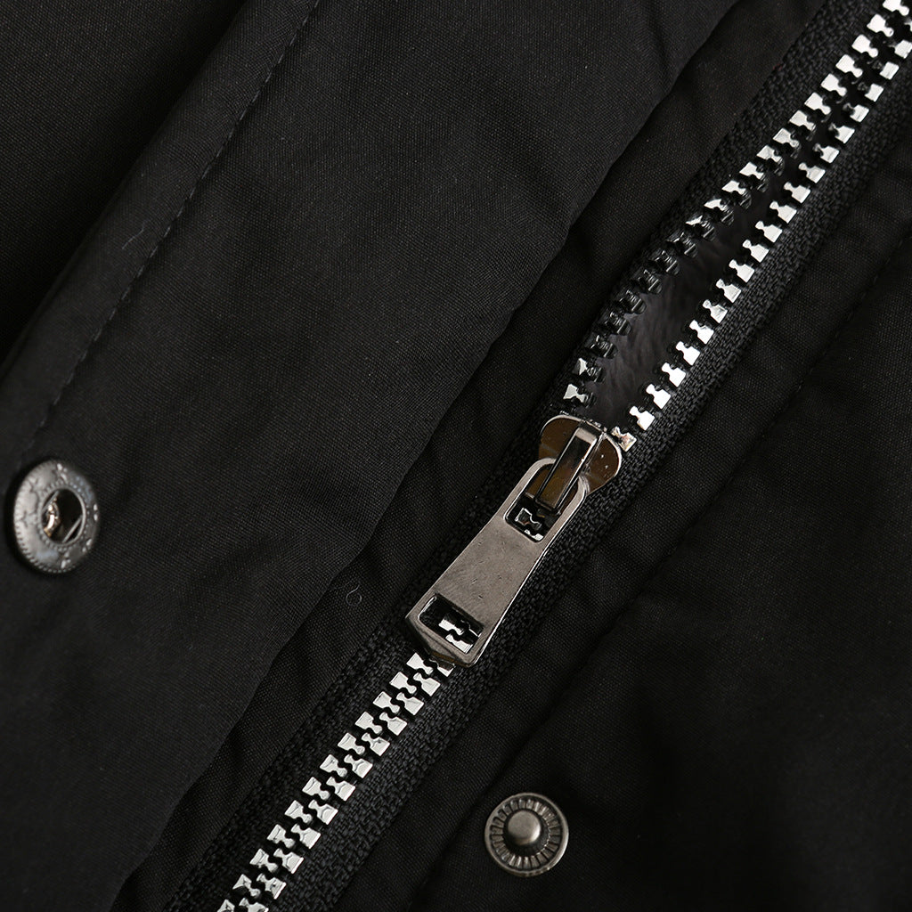 Fur Collar Fleece Cotton-Padded Parkas