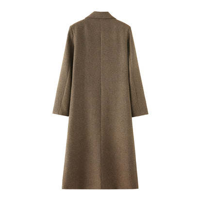 Herringbone Long Coat