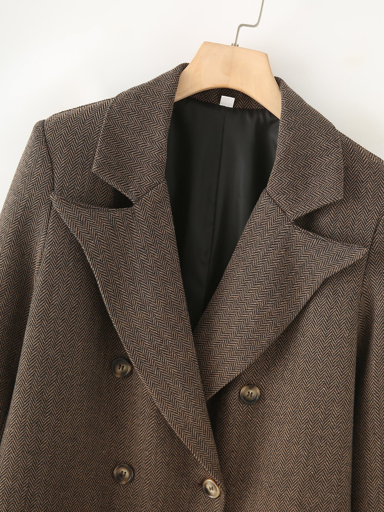 Herringbone Long Coat