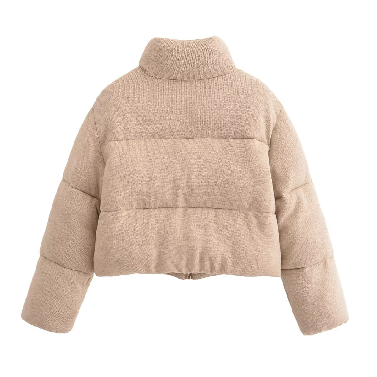 Stand-Collar Short Warm Cotton Jacket