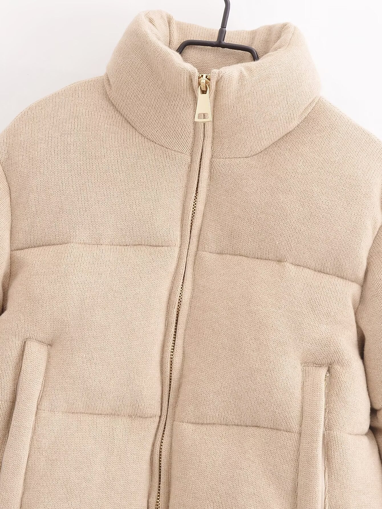 Stand-Collar Short Warm Cotton Jacket