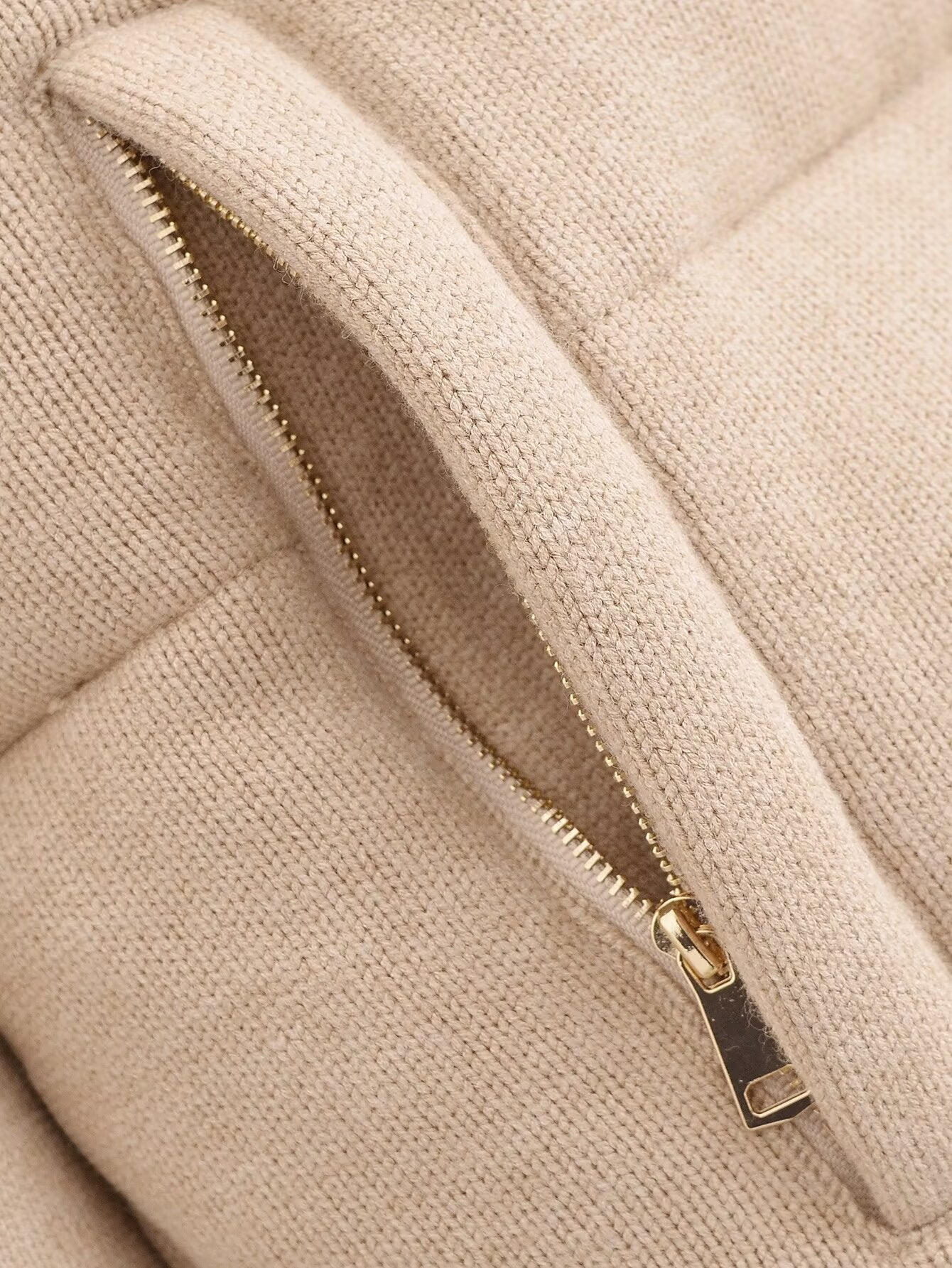 Stand-Collar Short Warm Cotton Jacket