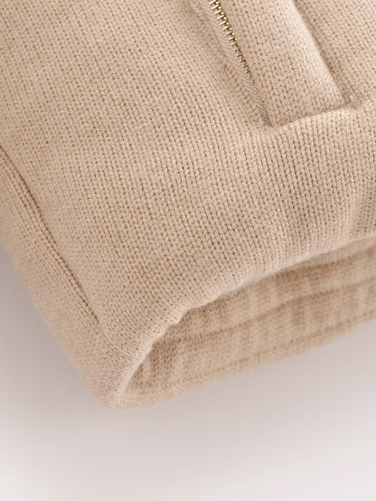 Stand-Collar Short Warm Cotton Jacket