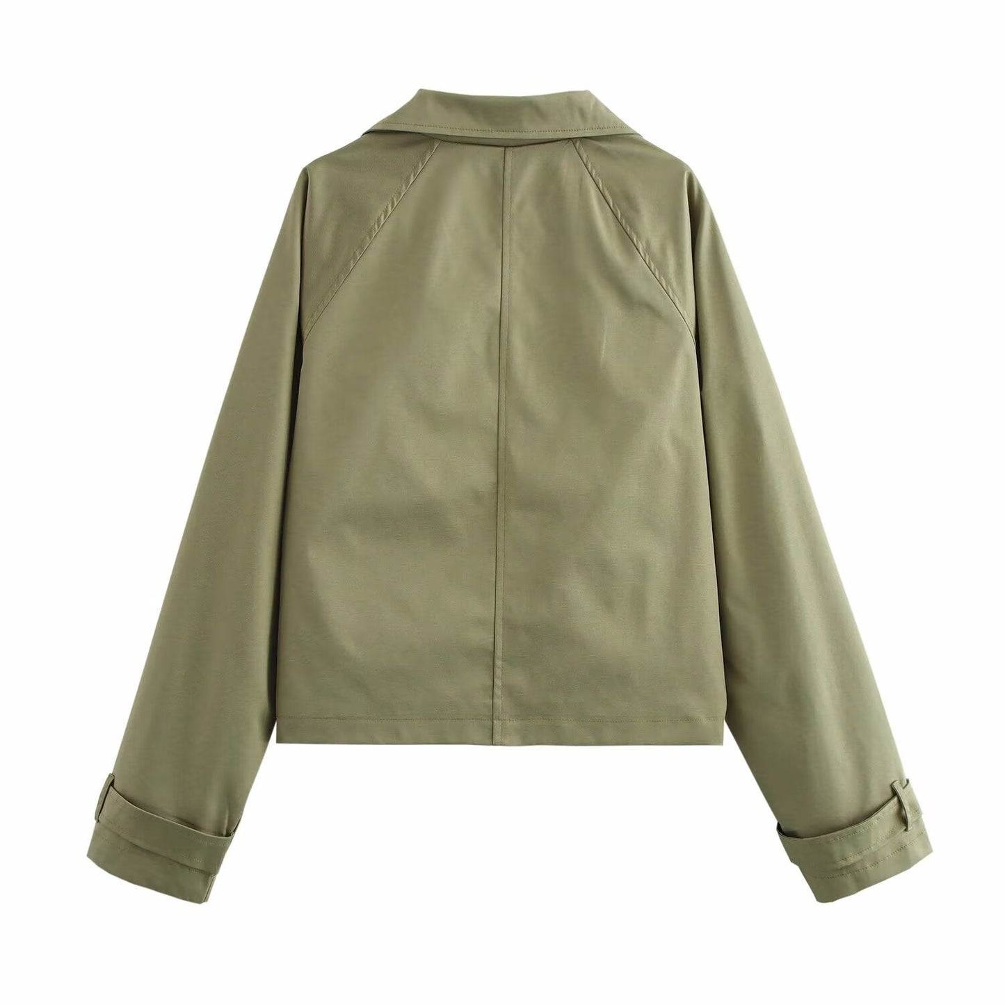 Collared Double Breasted Casual Jacket