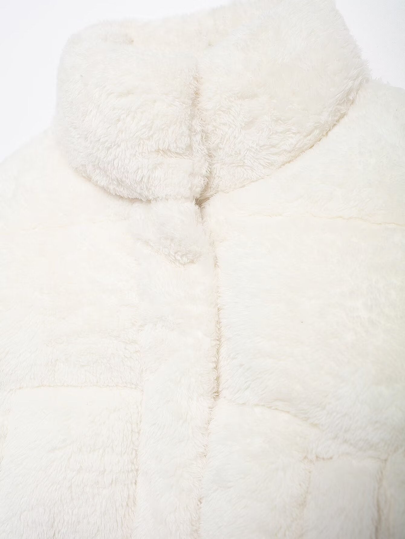 Stand-Collar Long-Sleeve Zipped Padded Jacket