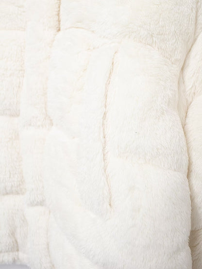 Stand-Collar Long-Sleeve Zipped Padded Jacket