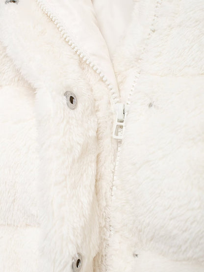 Stand-Collar Long-Sleeve Zipped Padded Jacket