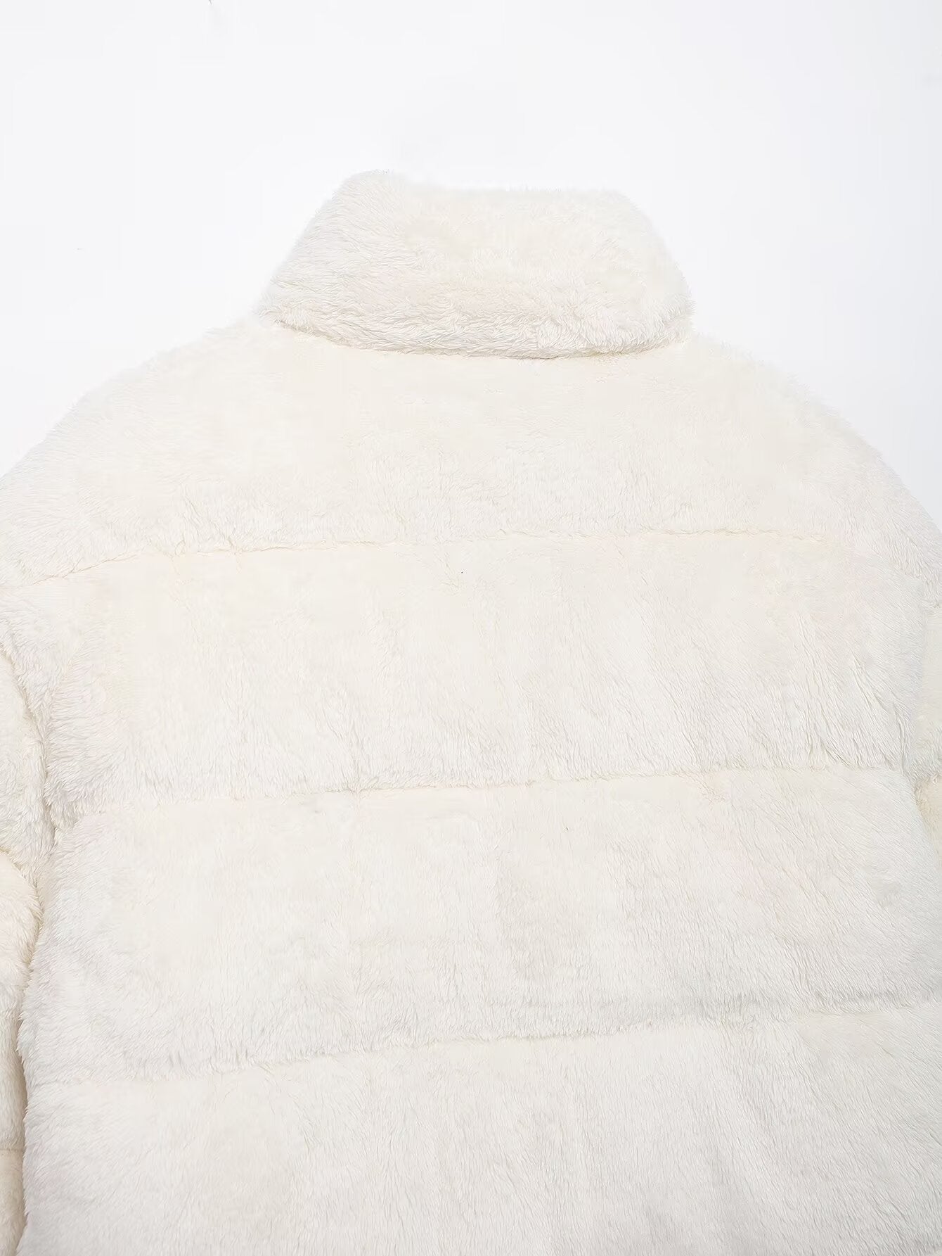 Stand-Collar Long-Sleeve Zipped Padded Jacket