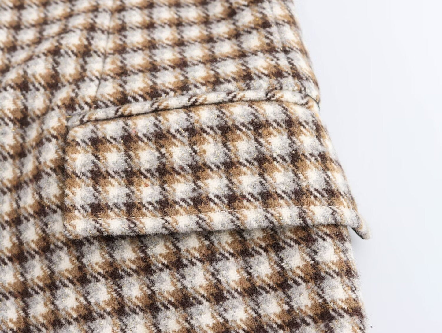 Plaid Long Overcoat Outerwear