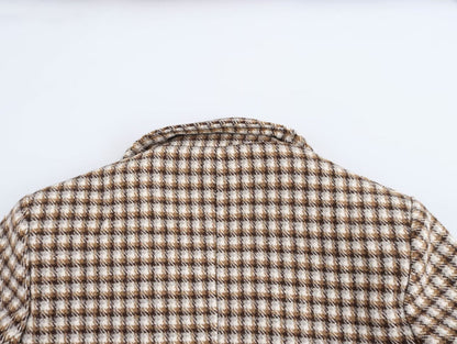 Plaid Long Overcoat Outerwear
