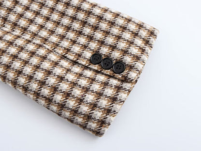 Plaid Long Overcoat Outerwear