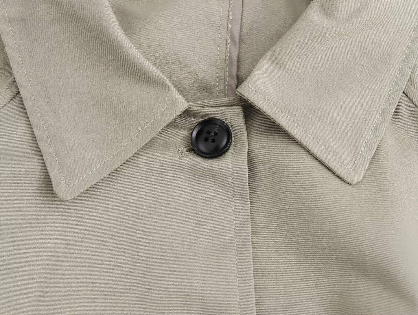 Mid Length Waistband Trench Coat