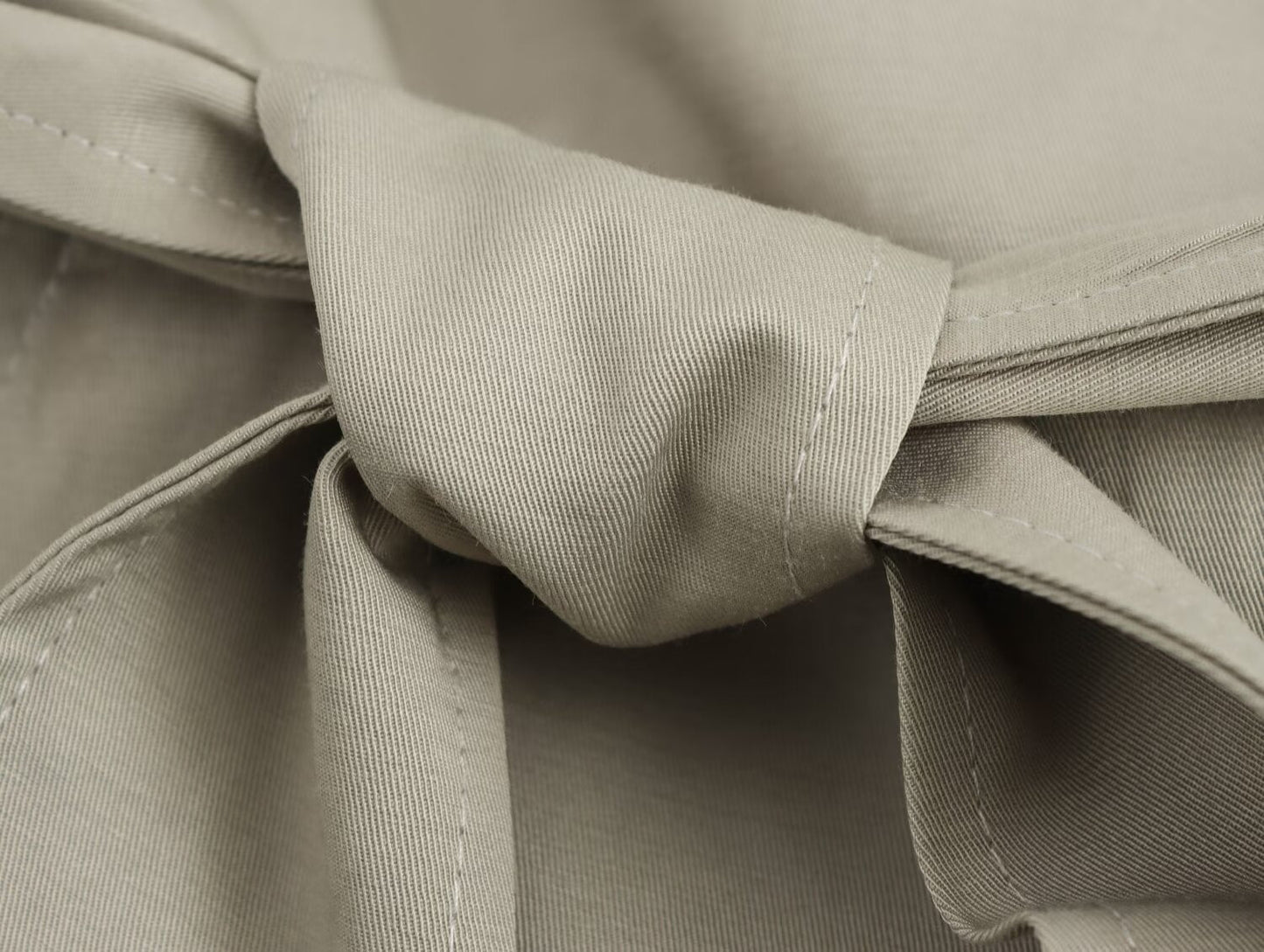 Mid Length Waistband Trench Coat