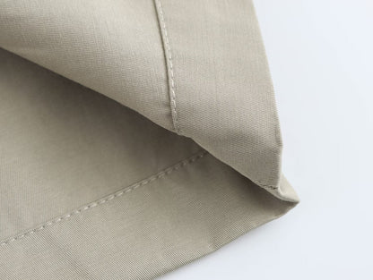 Mid Length Waistband Trench Coat