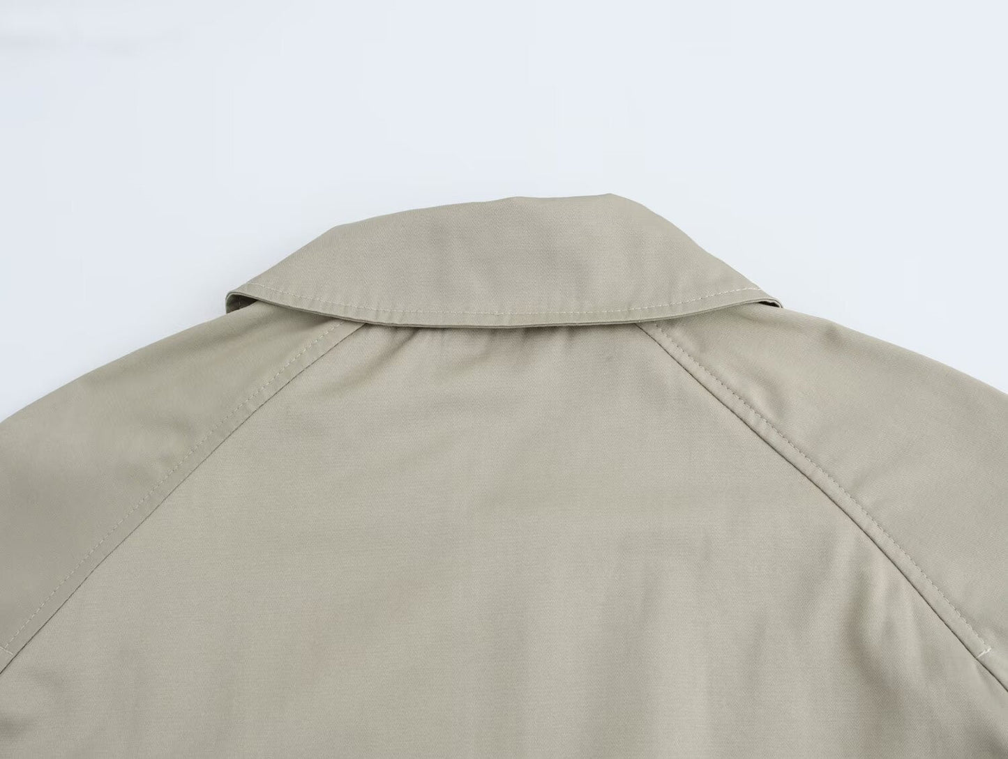 Mid Length Waistband Trench Coat