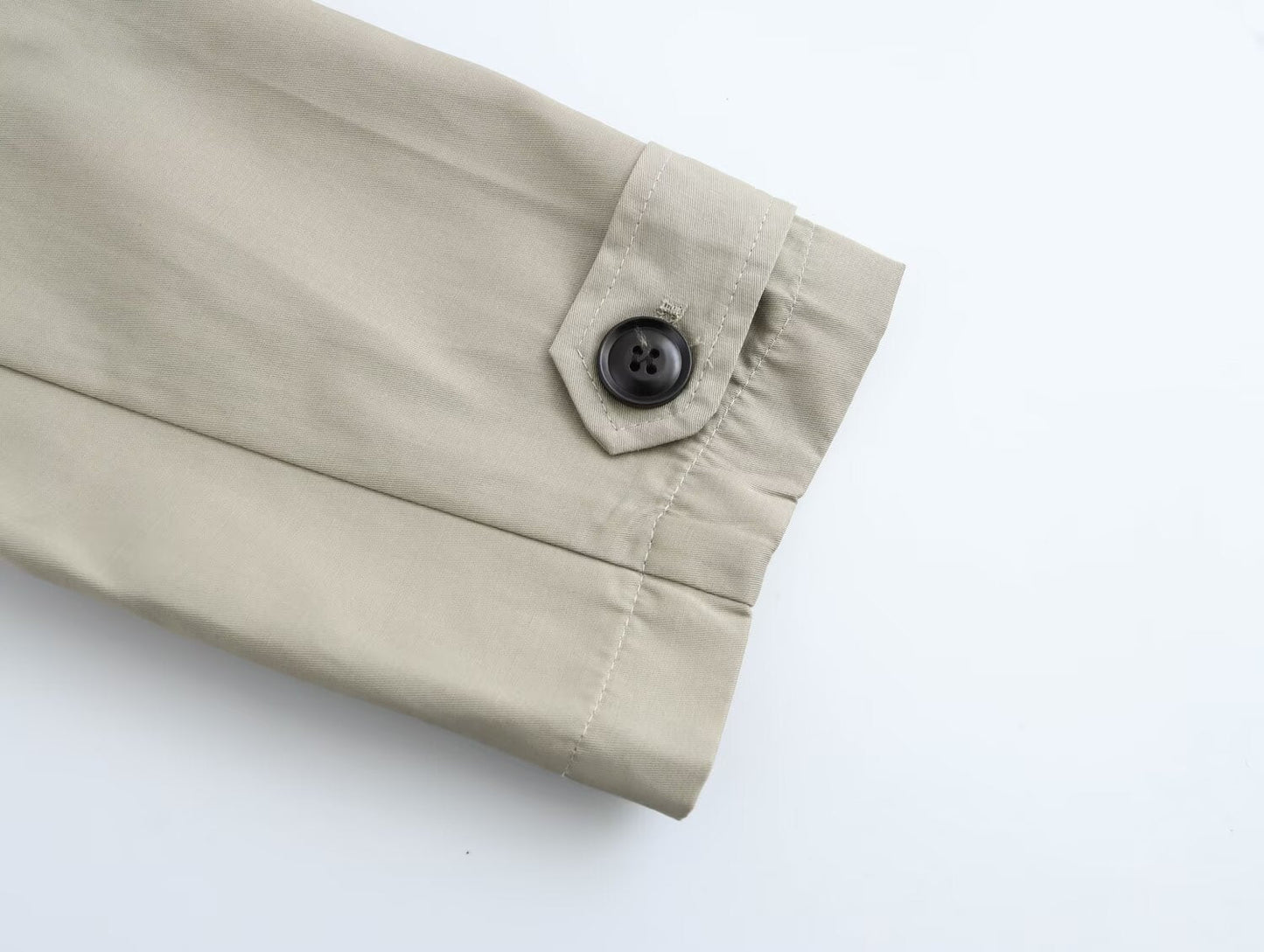 Mid Length Waistband Trench Coat