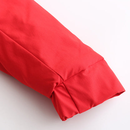 Fur Collar Fleece Cotton-Padded Parkas