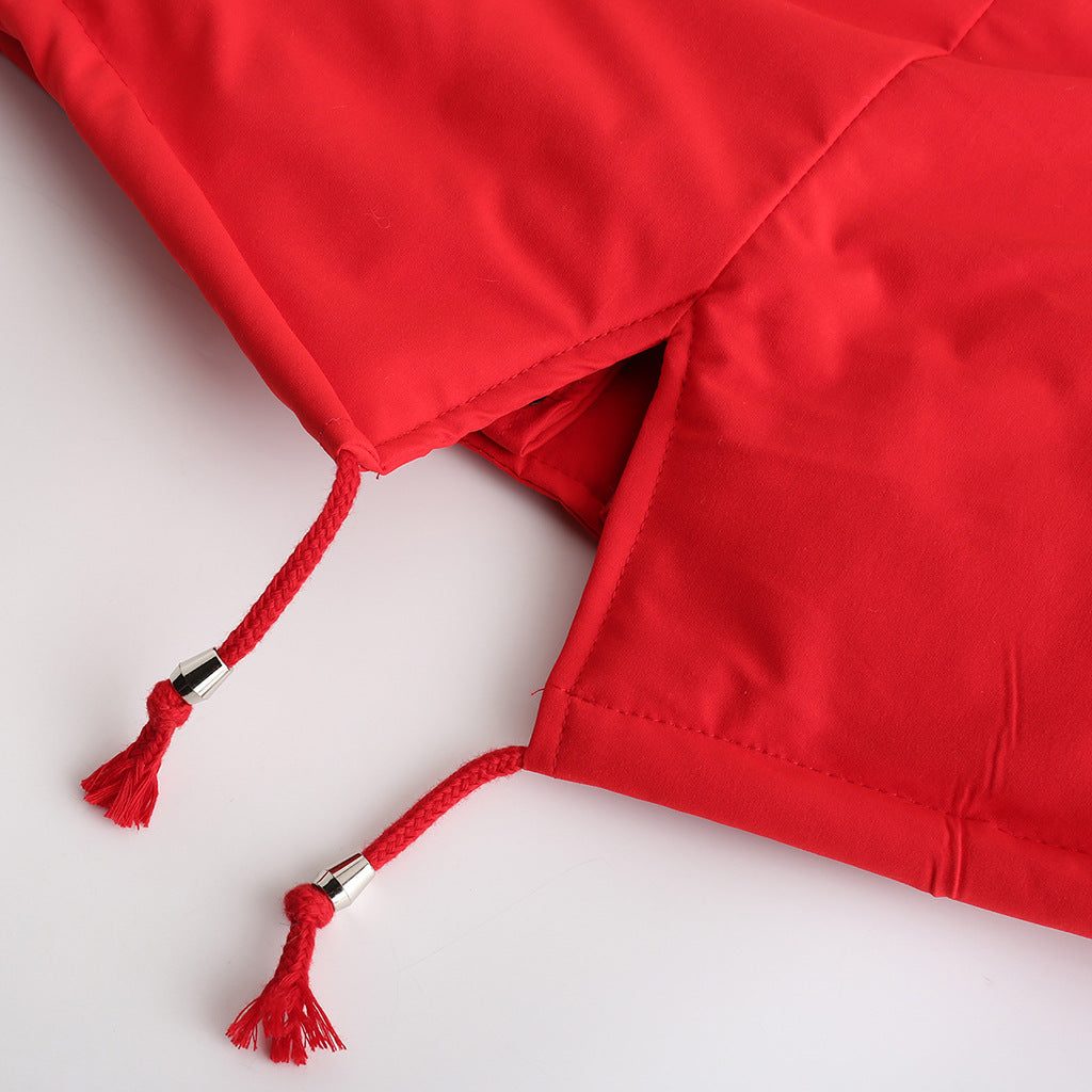 Fur Collar Fleece Cotton-Padded Parkas