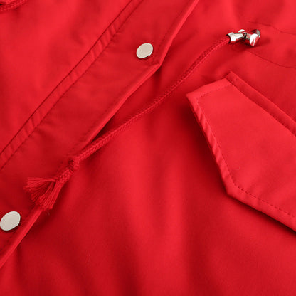 Fur Collar Fleece Cotton-Padded Parkas