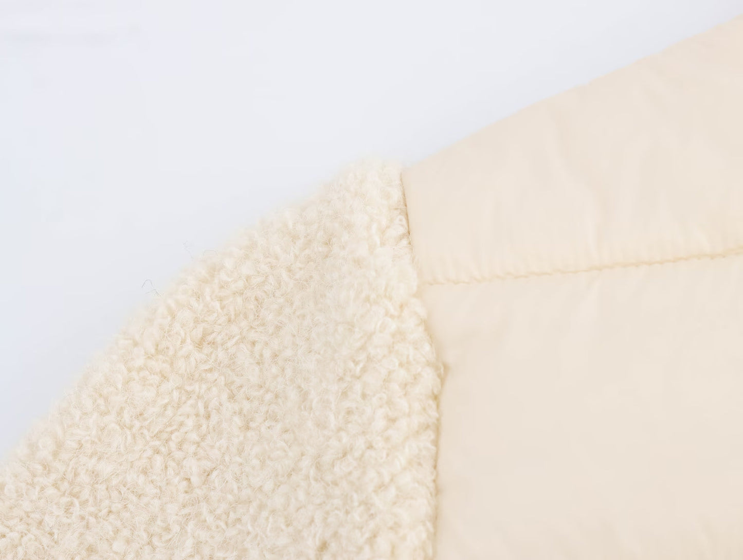 Stand-Collar Knitted Patchwork Jacket