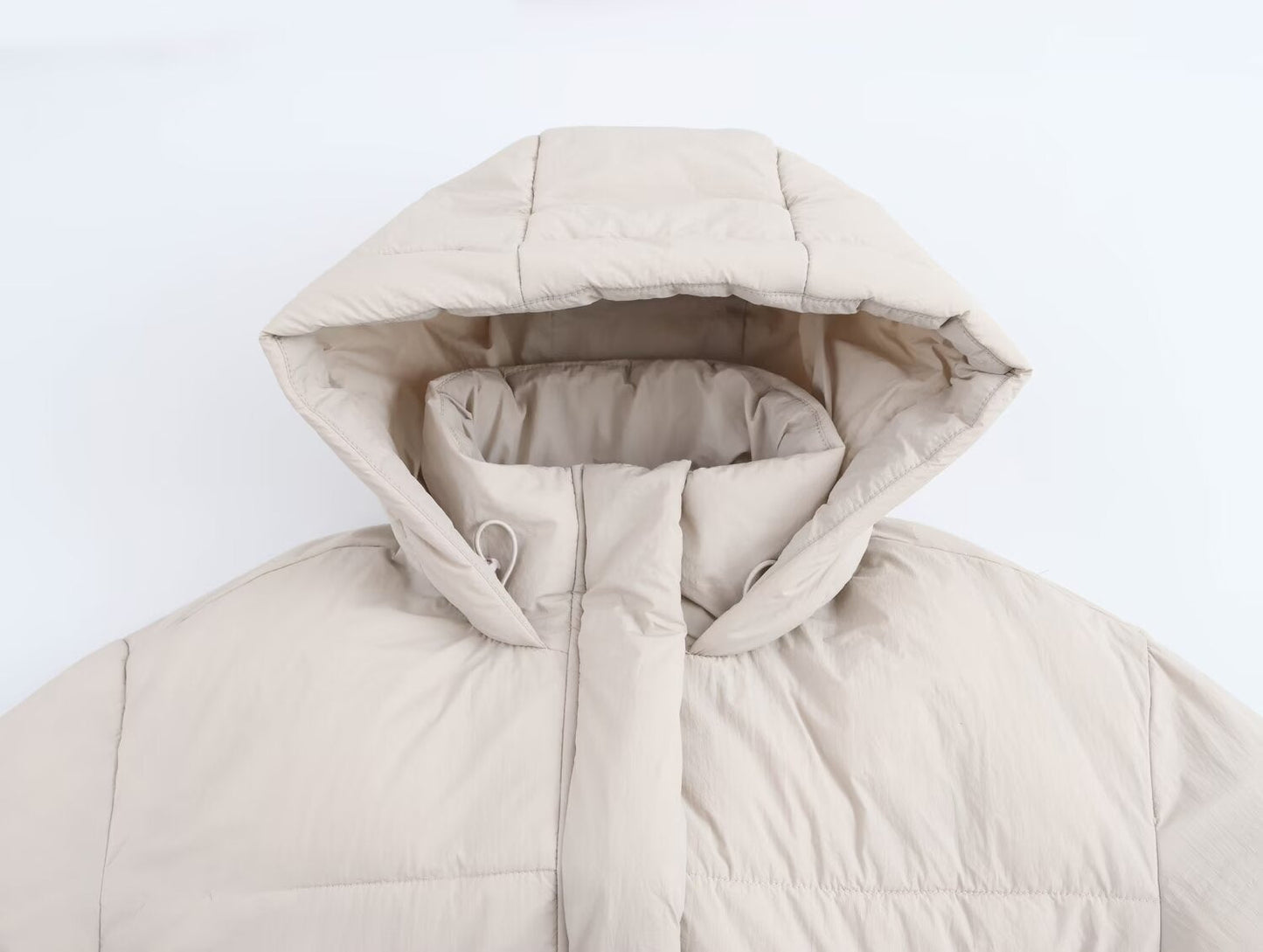 Hooded Long-Sleeve Cotton Jacket