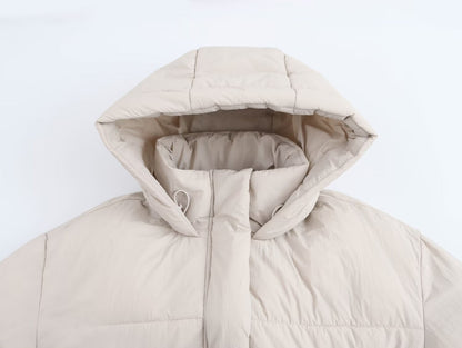 Hooded Long-Sleeve Cotton Jacket