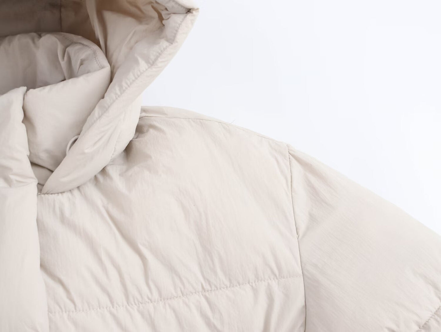 Hooded Long-Sleeve Cotton Jacket