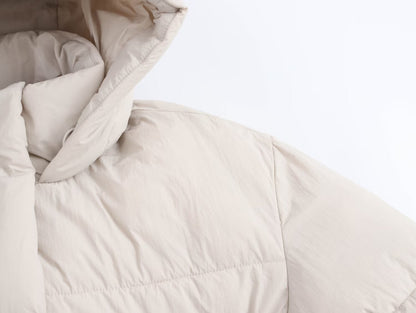 Hooded Long-Sleeve Cotton Jacket