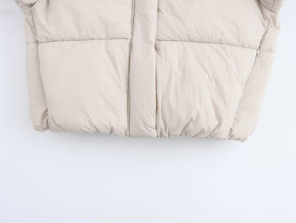 Hooded Long-Sleeve Cotton Jacket