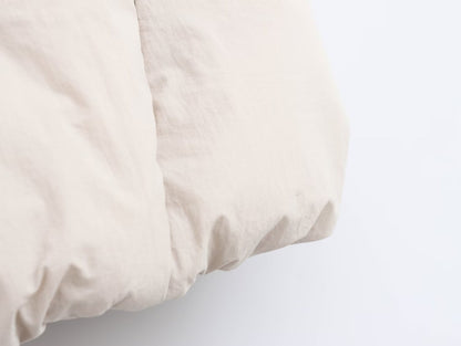 Hooded Long-Sleeve Cotton Jacket