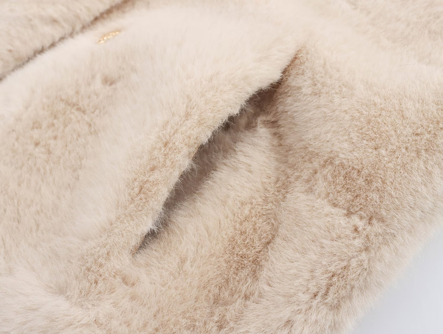 Imitation Marten V-neck Vest Jacket