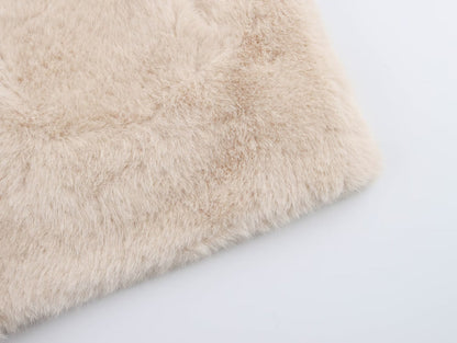 Imitation Marten V-neck Vest Jacket