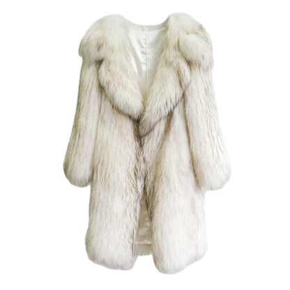 Raccoon Fur Loose Trench Coat