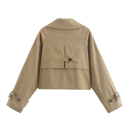 Simple Trench Short Jacket