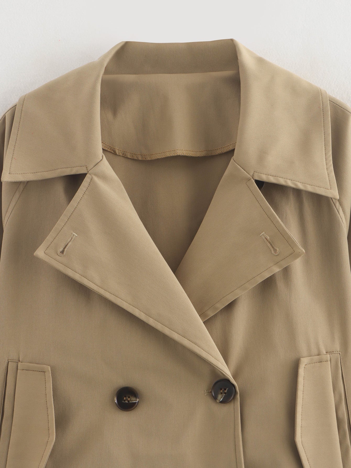 Simple Trench Short Jacket