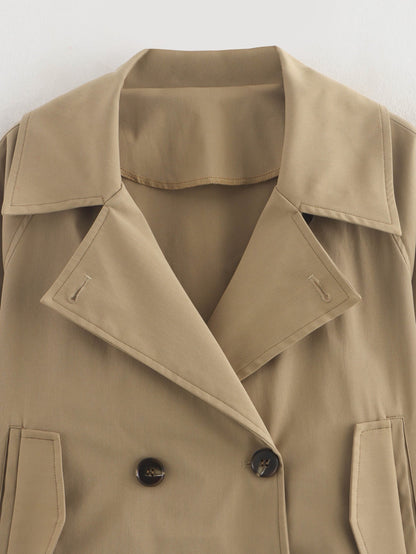 Simple Trench Short Jacket