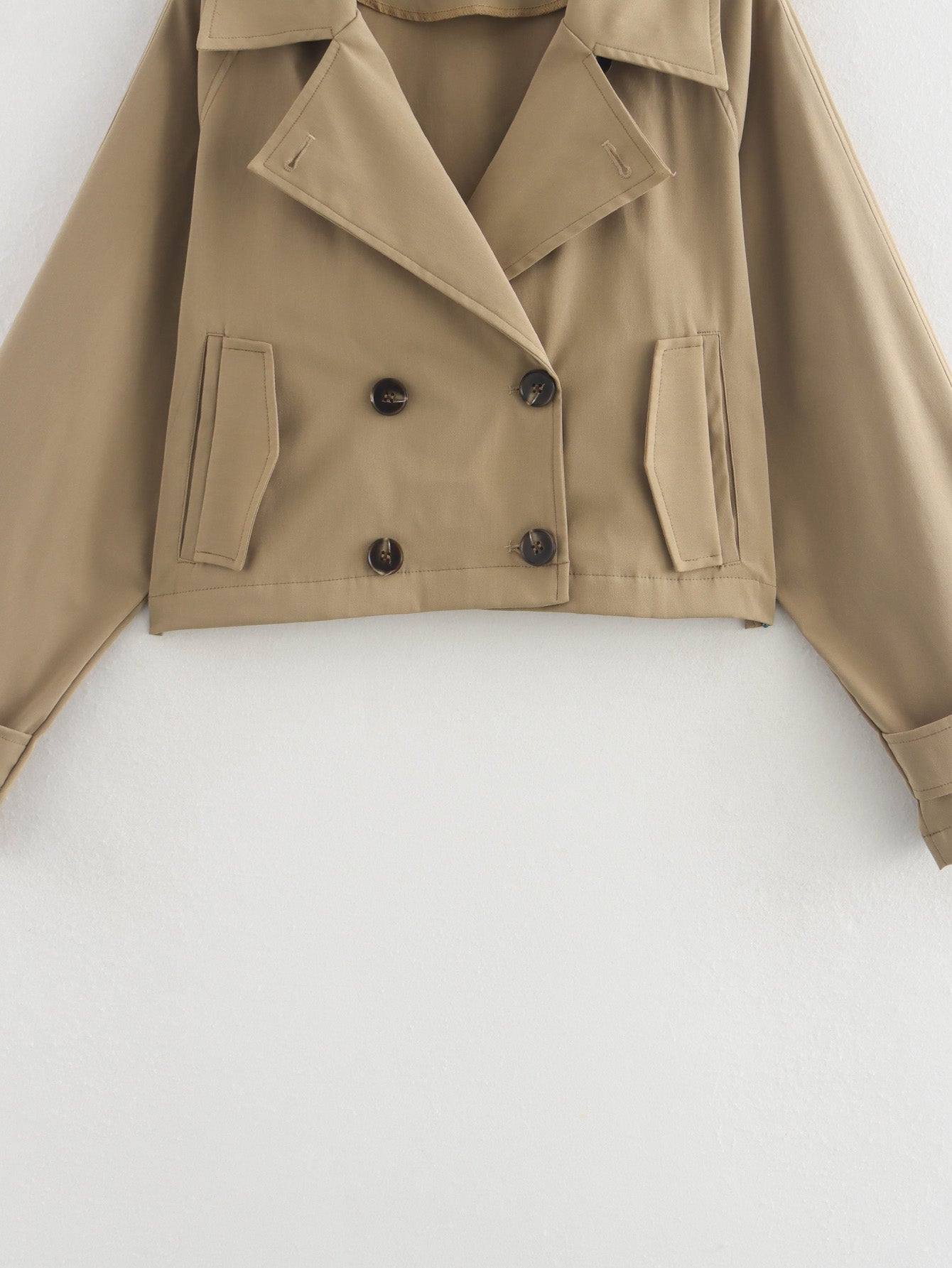 Simple Trench Short Jacket