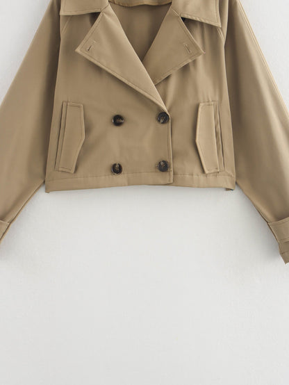 Simple Trench Short Jacket