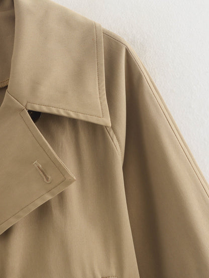 Simple Trench Short Jacket
