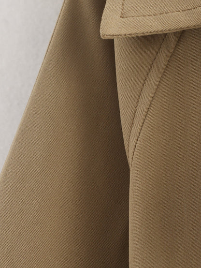 Simple Trench Short Jacket