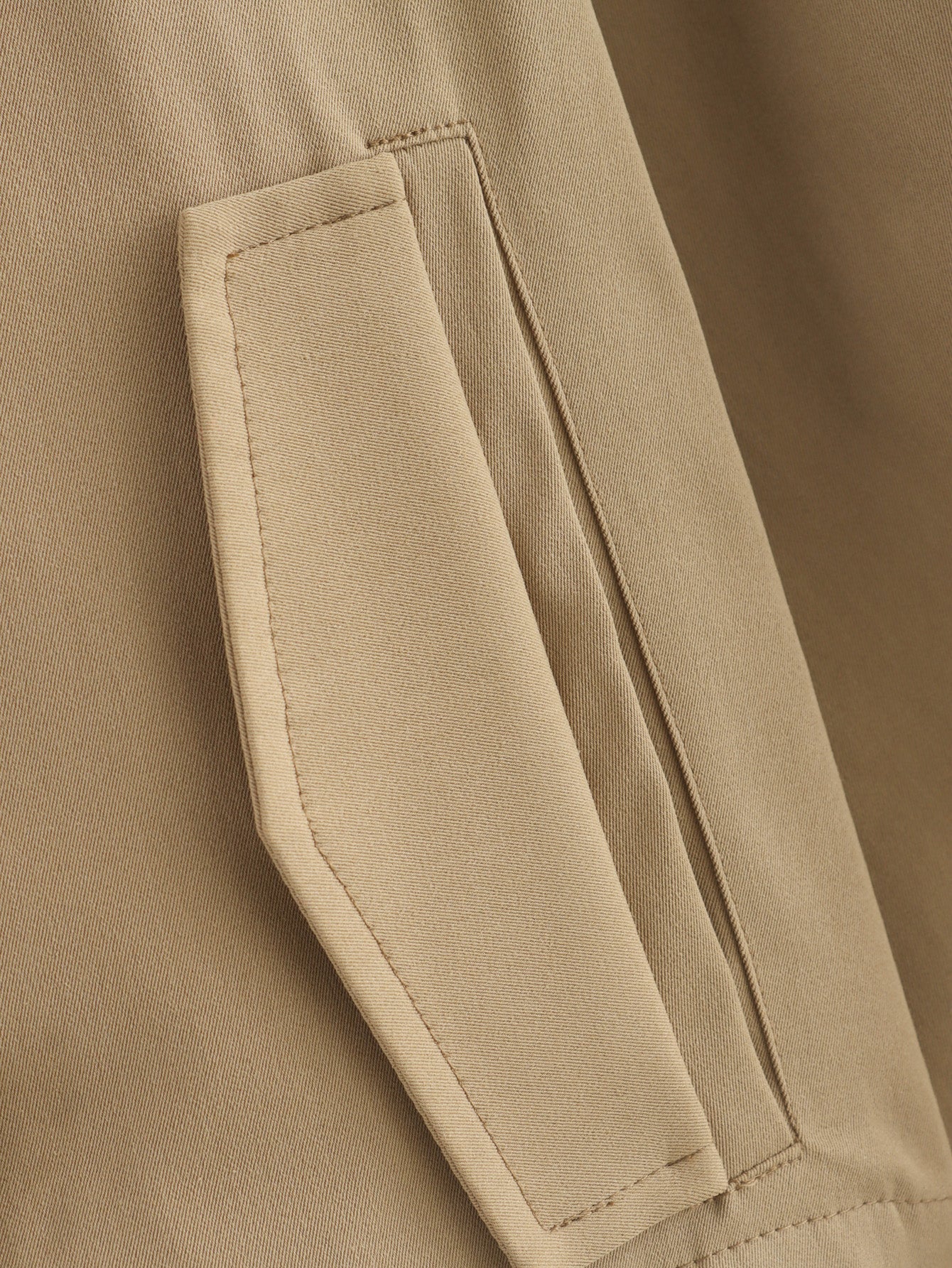 Simple Trench Short Jacket