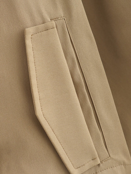 Simple Trench Short Jacket