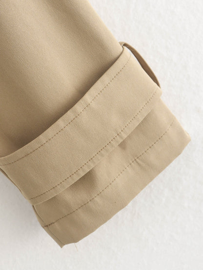 Simple Trench Short Jacket