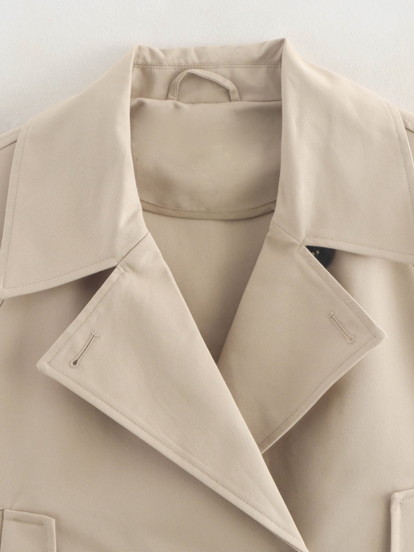 Simple Trench Short Jacket