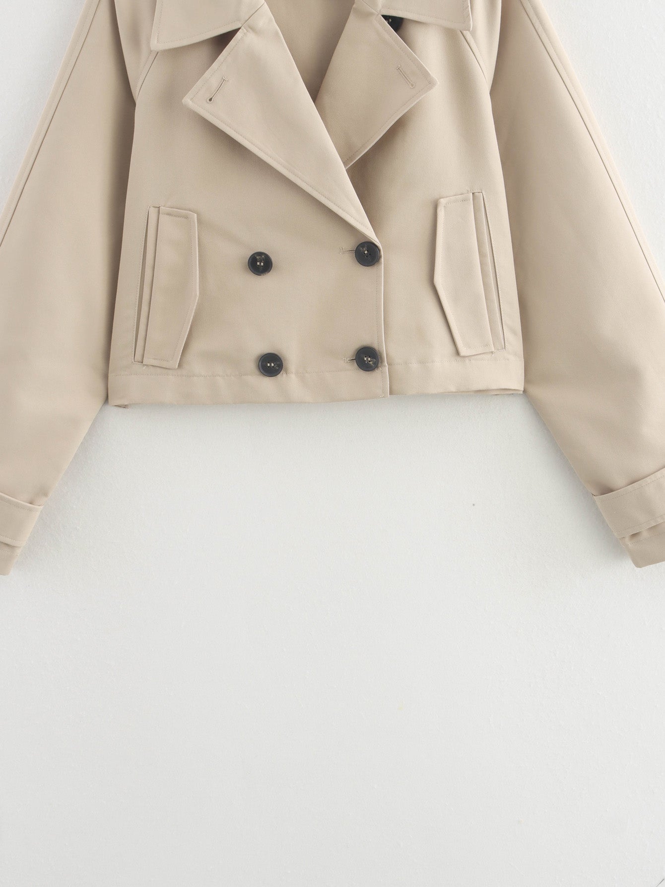 Simple Trench Short Jacket